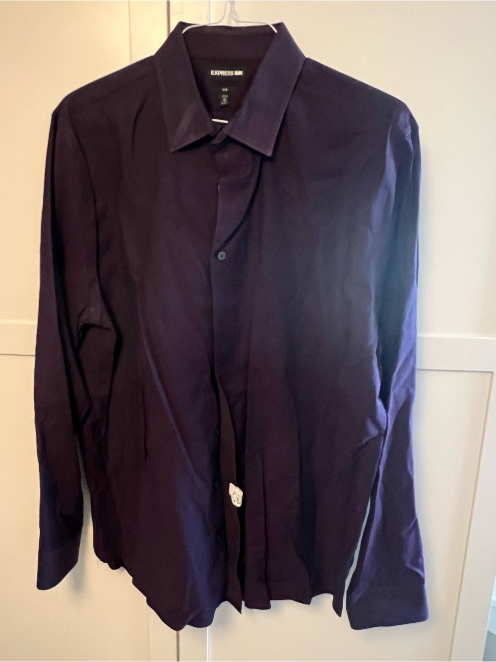 Lot of 3Express Men’s Long-Sleeve Dress Shirt — Deep Purple/ Teal/ electric Blue